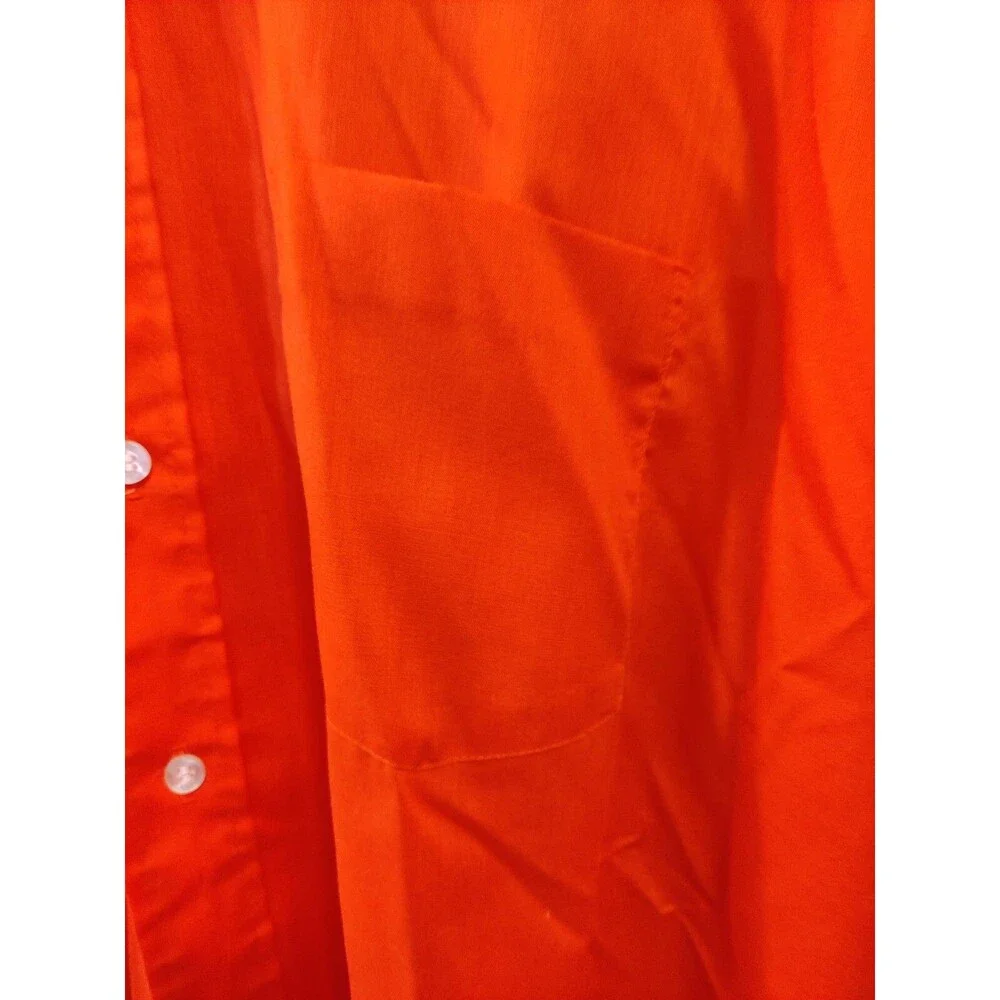Vintage Arrow "Shirt Tails" Color Red Long Sleeve Point Collar Shirt 17-17 1/2 - Picture 2 of 8